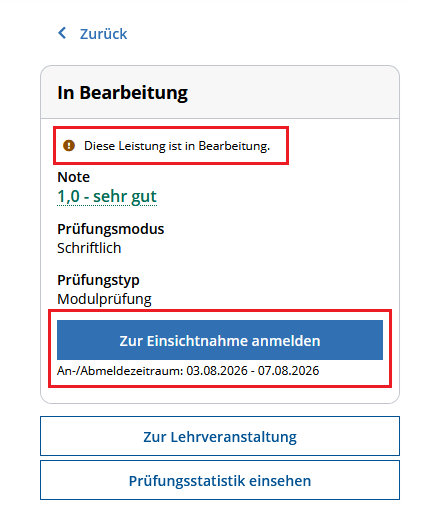 Button Zur Einsichtnahme anmelden