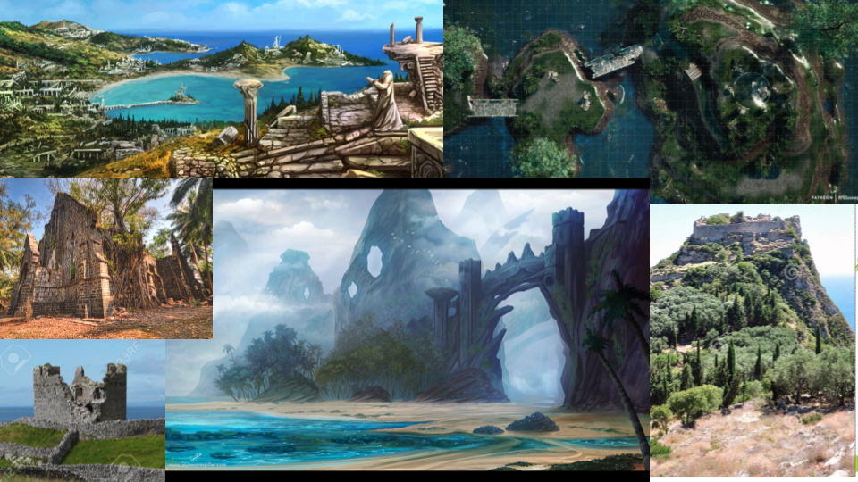 Moodboard from the early stage of development